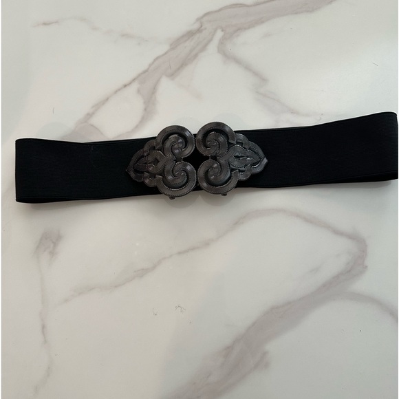 BLACK & GRAY CINCH BELT - Picture 1 of 4
